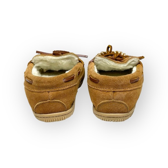 Sperry ✫彡 Trapper Cup Sole Slipper Moccasins ✫彡 Natural Suede ✫彡 Boy Girl 13M - Picture 5 of 16